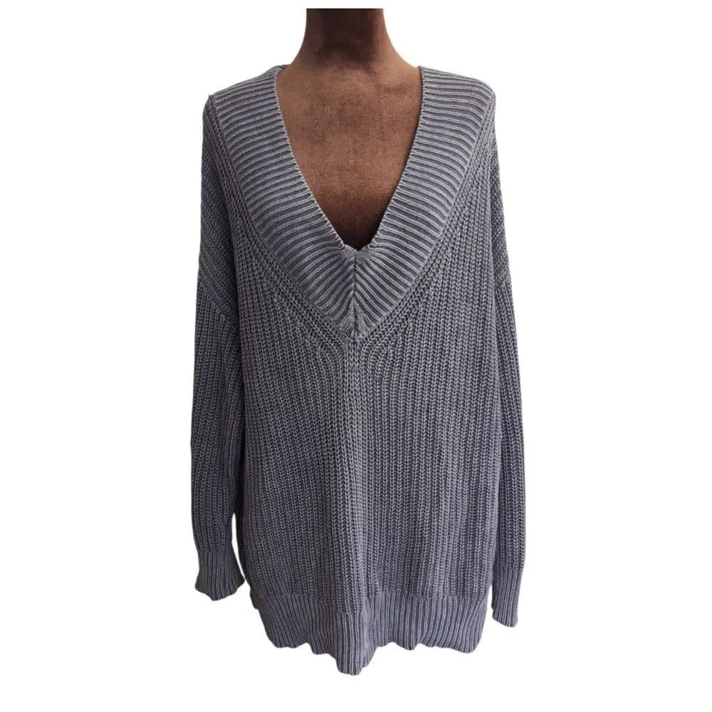 Aerie v-neck oversized tunic sweater size s